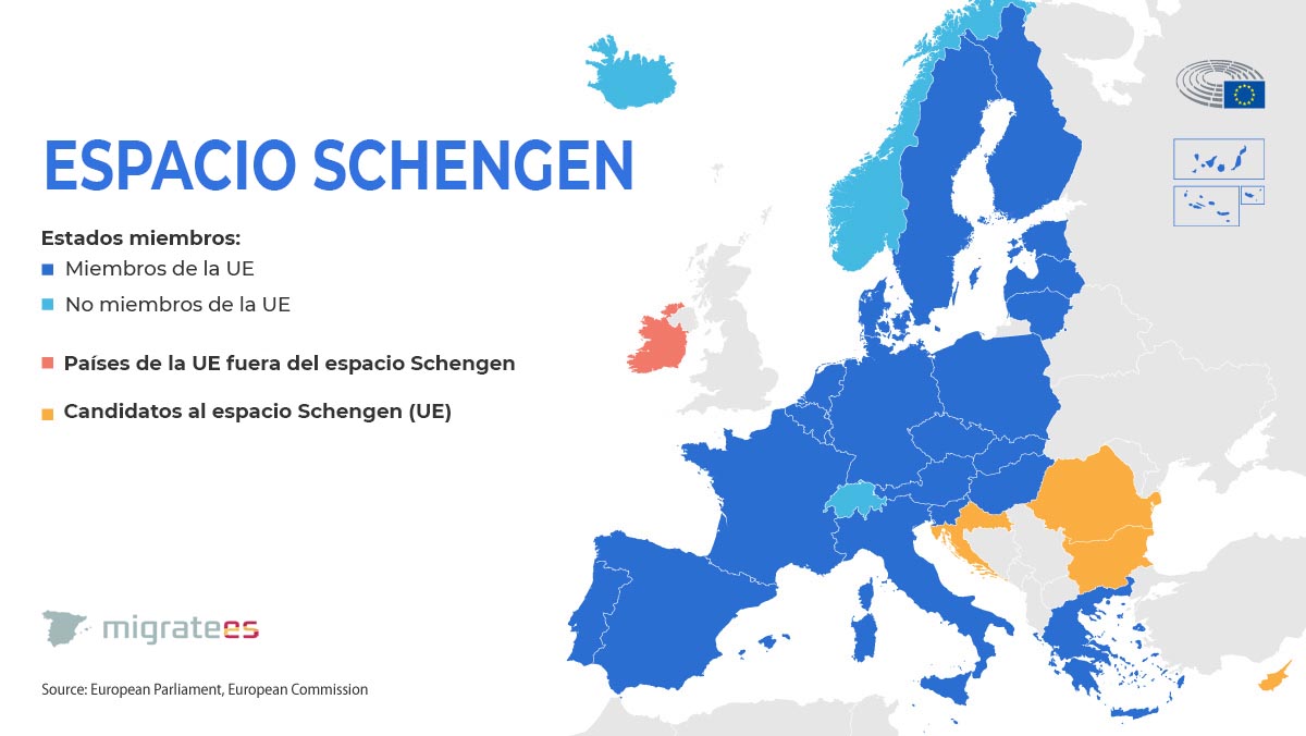 paises espacio schengen